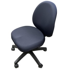 (DauStage) 10 Colors to Choose from, Office Chair Cover, Chair Cover, Elastic Material, with Microfiber Cloth (25, Dark Gray)
