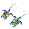 DALANE Acrylic Cute Turtle Earrings Hanging Dangle Drop Ocean Animals
