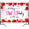MAYSSKQ Strawberry Baby Shower Backdrop A Berry Sweet is On