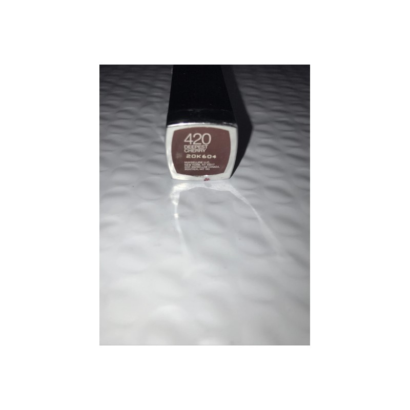 MAYBELLINE Color Sensational Lipstick 420 DEEPEST CHERRY unsealed NWOB Flaw