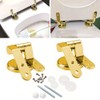 Loszaral Toilet Seat Hinges Replacement, Gold Toilet Seat Hinges, Long