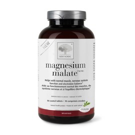 New Nordic Magnesium Malate | For Normal Functioning Muscles, Electrolytes, Sustained Energy | Tablet 90 Count (Pack of 1)