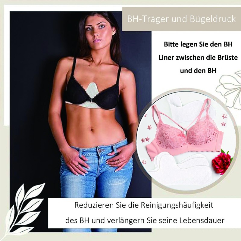 fufupaw Pack of 10 Bra Inserts Sweating, Underbust Sweat Protection,