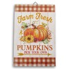 Autumn Harvest Country Style Hanging Rectangular Sign - Approximately 8.5