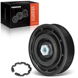A-Premium Air Conditioner AC Compressor Pulley Compatible with Hyundai Sonata 2015-2017 2.0L 2.4L, fit for 6SES14C Compressor