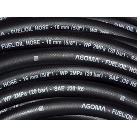Reinforced Rubber Petrol/Diesel/Water Fuel Pipe,2m Lengths (4mm)