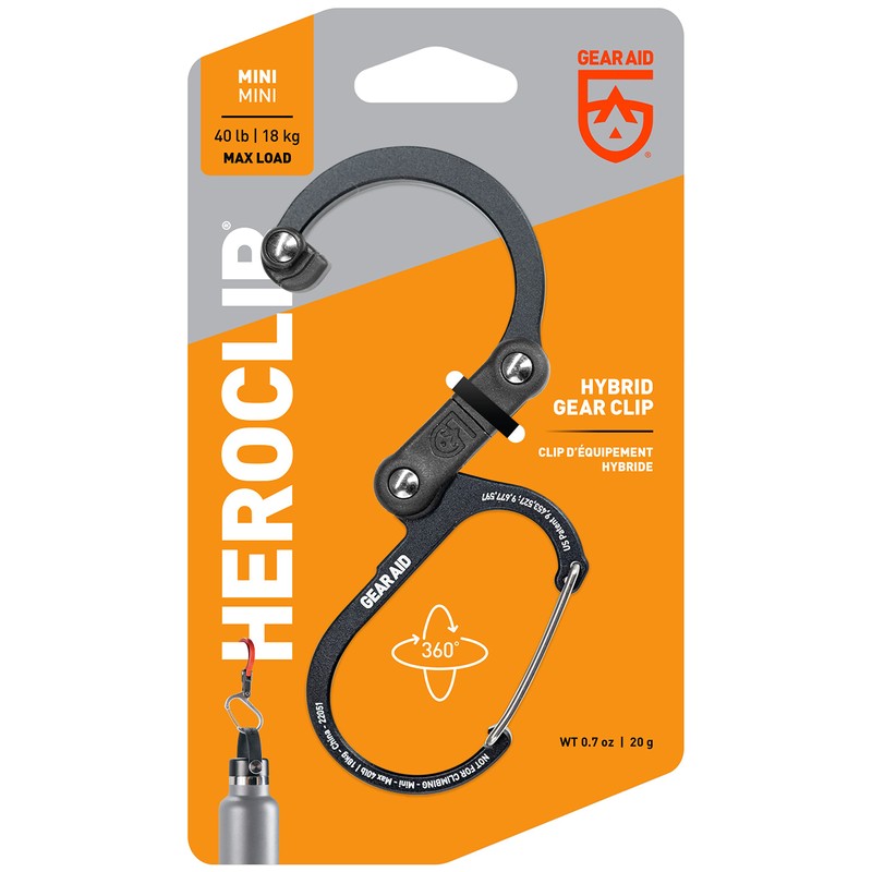 HERO CLIP MINI Hero Clip Mini Carabiner Shaped Hook Back
