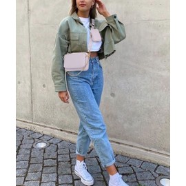 UTO Crossbody Bags for Women 3 in 1 Multipurpose Shoulder Purse with Detachable Coin Pouch Chain Adjustable Strap CA