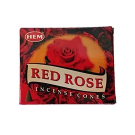 HEM Incense Red Rose Cone Box
