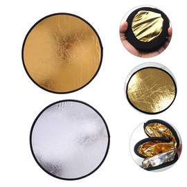 SUPVOX Foldable Light Reflector Plate 2pcs Photography Accessories Small Size Lightweight Perfect for Outdoor Use