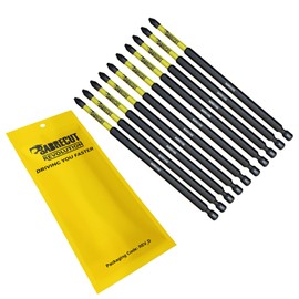 10 x SabreCut SCPZ1152_10 152mm PZ1 Magnetic Impact Screwdriver Driver Bits Set Pozi Pozidriv Heavy Duty Compatible with Dewalt Milwaukee Bosch Makita and more
