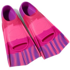 Azuunye Kids Swim Fins,Kids Flippers Short Youth Swimming Fins for Pool Lap Swimming and Training for Girls Boys Medium
