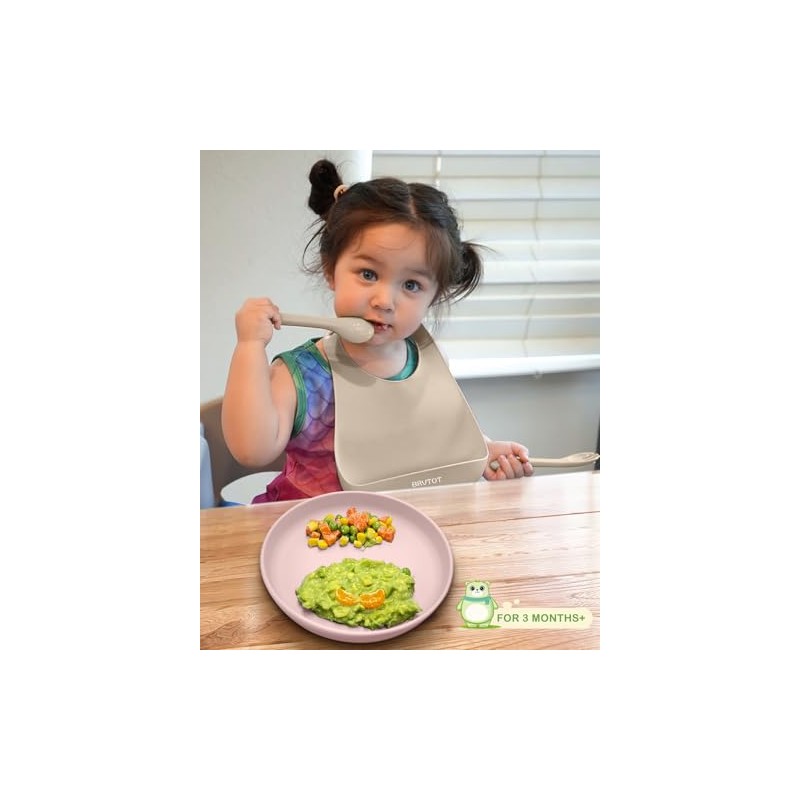 Placas de succión de silicona, platos de alimentación para bebés