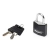 Master Lock 9130EURDBLK Aluminium Key Padlock with Vinyl Cover, Black,
