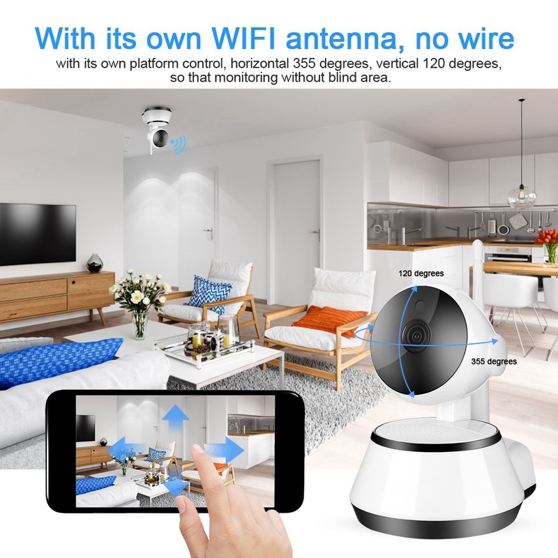 720P WiFi Smart IP Surveillance Camera Wireless IR Night Vision