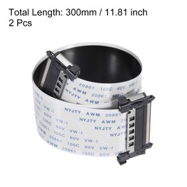 sourcing map FFC FPC Cable 0.5mm Pitch 41 Pin 300mm Flexible Flat Ribbon Cables for LCD Screen,2Pcs