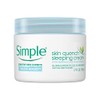 Simple - Crema para dormir Water Boost Skin Quench, 1.7