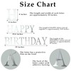 Happy Birthday Sign for Backdrop, Happy Birthday Acrylic Mirror Decal