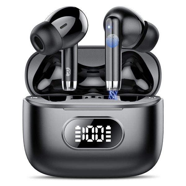 Headphones Wireless Bluetooth 5.3 In-Ear Headphones Bluetooth with 4 ENC