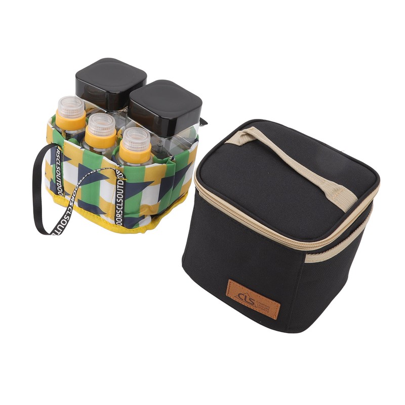 Spice Containers 7 Boxes Portable Seasoning Box for Outdoor BBQ