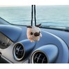 Crochet Dog Car Rear View Mirror Hanging Accessories, Car Charm,