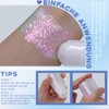 Noerrors Roll-on Holographic Körperglitzer-Gel für Körper Gesicht Haar, Funkelnde Chamäleon