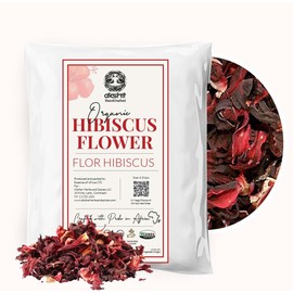 2.6oz Dried Hibiscus Flowers, Flor de Jamaica, Loose Leaf Tea for Hibiscus Tea, Whole Dried Flowers and Petals, Non- GMO, Caffeine free.