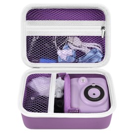 Againmore Children's Camera Bag Compatible with Greenkinder/for Uleway/for Gofunly/for Nuotun Digital Camera. Instant Camera Storage Box (Bag Only) (Purple), purple, No