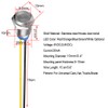 Gebildet 5pcs 10mm 230V AC LED Metal Indicator Light Waterproof