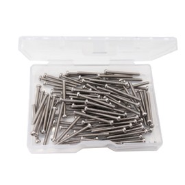 cSeao 100pcs M2 x 25mm Pan Head Phillips Drive Machine Screws 304 Stainless Steel