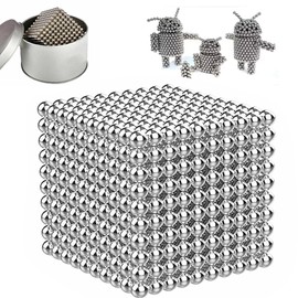 1010PCS!3MM Silver Building Desk for Stress Relief, Fidget Toys Stress Reliever Office Putty Toys Slime,Desk Accessories Toys