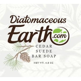 Diatomaceous Earth DiatomaceousEarth.com Suede Soap Bar - Deep Cleansing, Skin Cleaning Agent for Whole Body Soap Bar