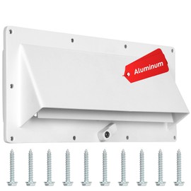 benut Aluminum RV Stove Vent Cover, Adjustable Depth without Cutting, Butyl Tape, Kitchen Exterior Vent Cover,Camper Range Hood Replacement,Comes with Necessary Accessories for Installation