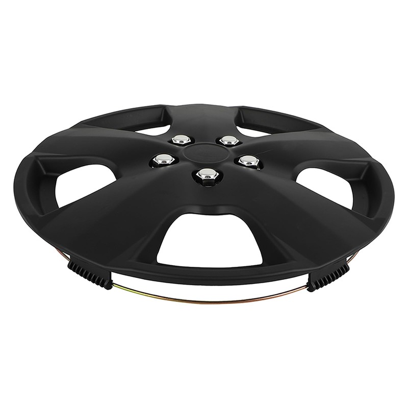 SCITOO 15" Black Hubcaps Set of 4, fits Cars, Trucks,