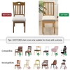 ZHILING Stretch beige Chair Seat Covers for Dining Room Set