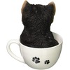 Toyo Sekisu Dog Ornament (Yorkshire Terrier) 14088, Brown, Approx. 5.1