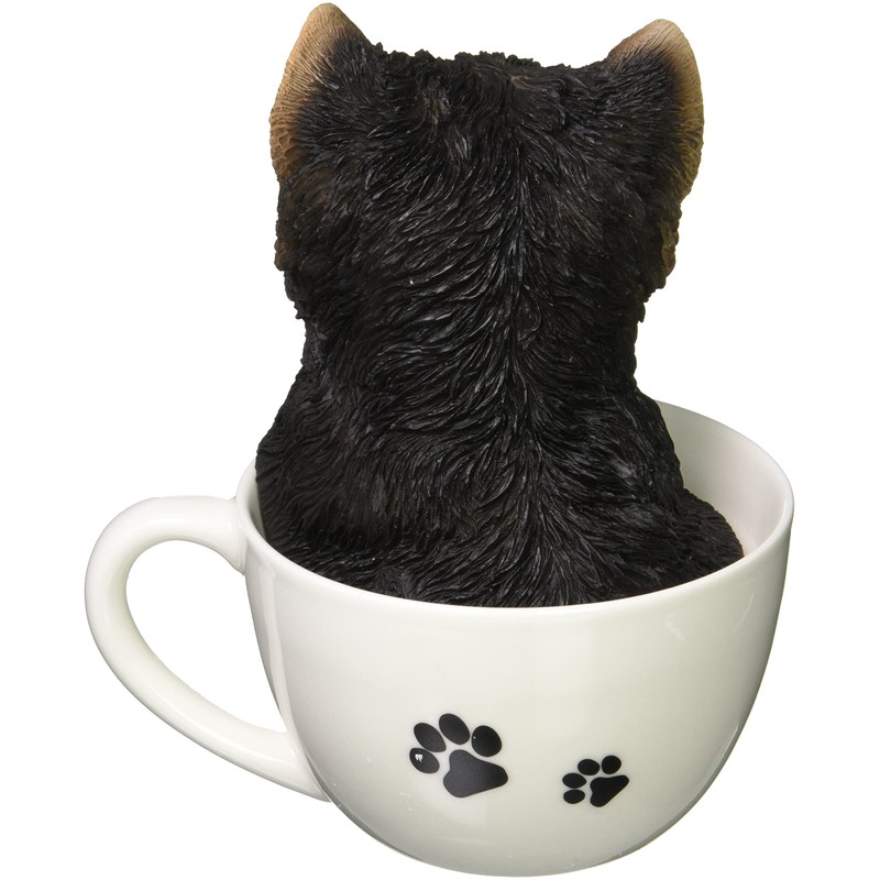 Toyo Sekisu Dog Ornament (Yorkshire Terrier) 14088, Brown, Approx. 5.1