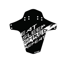 Reverse Eat, Sleep, Shred, Repeat Mudfender Mudguard Black/White