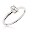 Sovats Square Ring For Women Set With White Cubic Zirconia