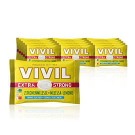 VIVIL Extra Strong Zitronenmelisse, 5 x 3er Pack, extra starke Pastillen mit Zitronenmelissegeschmack, zuckerfrei & vegan, 15 x 25g