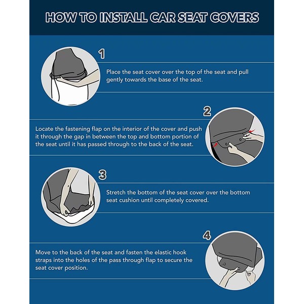 chaqlin chaqlin Daisy Autozubeh?r Komplettset 4-teilige Auto-Rcksitzbezge Damengeschenke, 2-teilige Autositzbezge