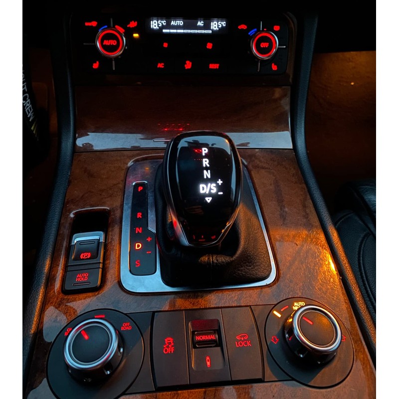 Hacreyatu LHD Automatic LED Gear Shift Knob Retrofit Kit Fit