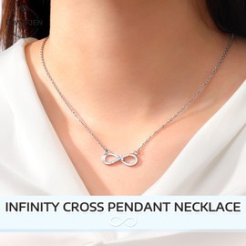 DJWJFJEN Baptism Gifts for Girl Women Christening Catholic Religious Christian Gifts for Teen Girls Adults Baptism Decorations Cross Necklace