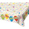 Folat 65493 Happy Birthday Party Table Cloth, Multi Colors