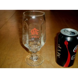 A. COORS BREWING COMPANY, TALL STEMMED BEER GLASS, VINTAGE, USA #1960's yrs.