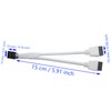 SYCZIOHU White USB 2.0 to Dual 9 Pin Extension Cable