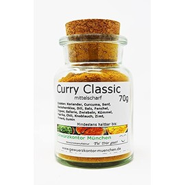 Curry Classic, English Curry 70 g in Glass Spice Kontor Munich