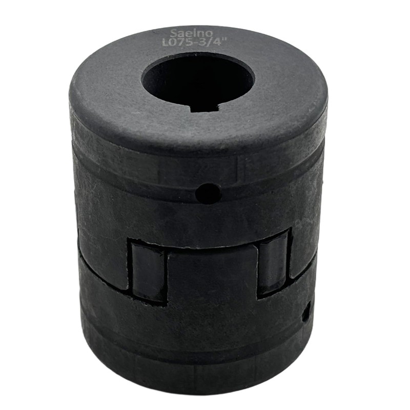 Saelno 1/2" to 3/4" L075 Flexible 3-Piece L-Jaw Coupling Coupler