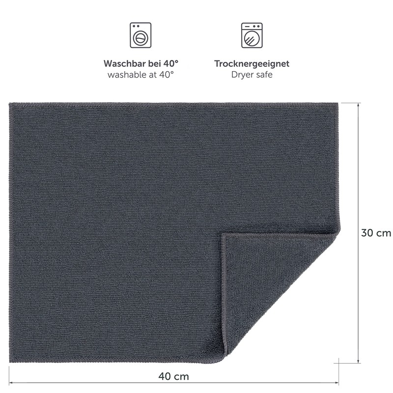 Blumtal Set of 24 Microfibre Cloths, 30 x 40 Cloths,