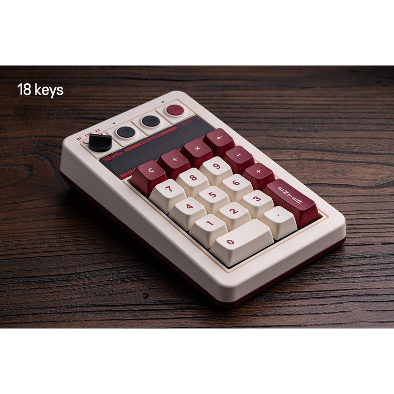 8BitDo 18 Keys Retro Mechanical Numpad, Supports PC Numpad &